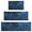 Math Equations Geometry, variant on Math Equations Lab Tools Blue Pattern Kitchen Rugs Sets Of 3,Kitchen Runner Rugs Non Skid Washable,Decorative Kitchen Floor Mats for Kitchen,Sink,Laundry,17"x30" 17"x47" 17"x59"