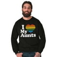 thumbnail image 5 of I Love My Aunts LGBTQ Gay Pride Sweatshirt for Men or Women Brisco Brands L, 5 of 6