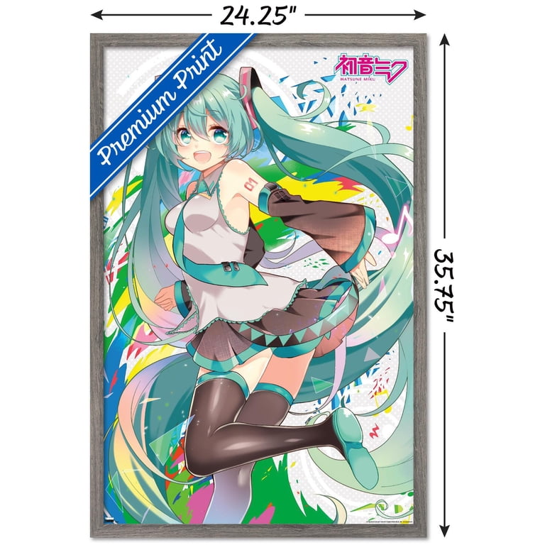 M☆Splash!! MIKU ピクチャーボード Hatsune Miku - Color Splash Wall Poster, 22.375