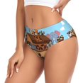 thumbnail image 2 of Balery Animals on Noah's Ark Ropa Interior de Algodón para Mujer con Dibujo – Braguitas Cómodas y Elásticas, Estilo Clásico-Small, 2 of 6