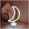 thumbnail image 2 of LINLIN Neon Sign, Moon Neon Sign LED Neon Light Night Lamp USB Battery Powered Led Neon Light Sign Bedroom Wall Decor, 2 of 6