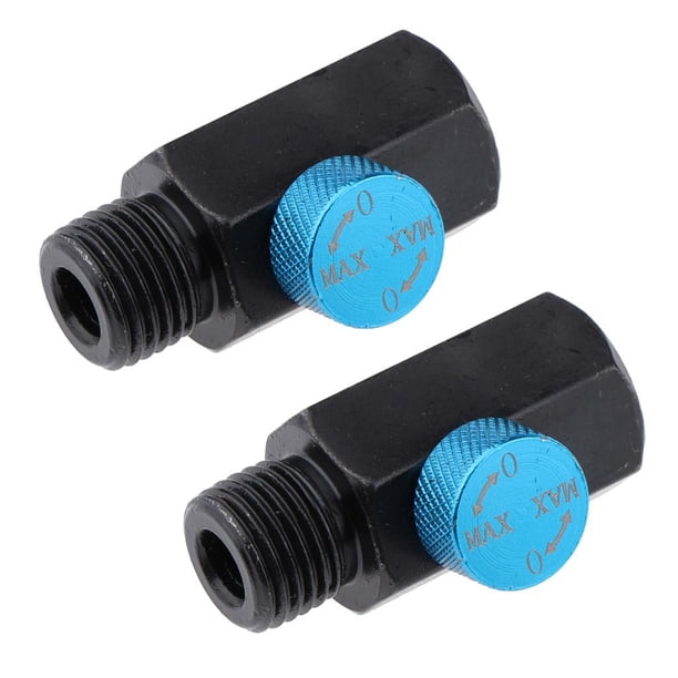 2Pcs 1 / 4inch NPT Latón Válvula de de Aire Comprimido Herramienta de Regulador en Línea Heavy Duty