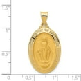 thumbnail image 2 of 14K Yellow Gold Charm Pendant 29 mm 18 Polished And Satin Miraculous Medal, 2 of 3