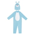 thumbnail image 2 of XIMIN Kids Girls Easter Bunny Onesie Outfits 2 Pieces Zip Up Long Sleeve Romper with Hood Toddler Stage Performance Jumpsuit, 2 of 4