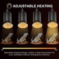 thumbnail image 3 of Reptile heat lamp 4-pack for turtle tanks with UVA UVB light, 3 of 4