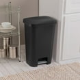 thumbnail image 6 of Sterilite 11.9 Gal Rectangle Step On Trash Kitchen Wastebasket (8 Pack), 6 of 10
