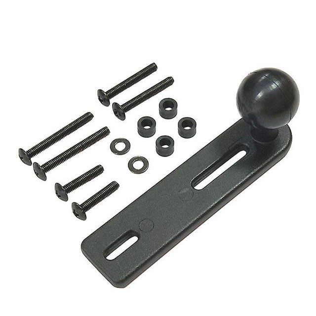 Base de vástago de horquilla negra para montaje en bicicleta con cabeza esférica para adaptador de montaje en bola
