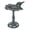 Green Leaf, variant on Sungmor Vintage Cast Iron Birdbath for Outside,10.6" Tall Bird Feeder with Adorable Bird Statue,Freestanding Leaf-Shape Water Bowl,Distressed Verdigris Finish