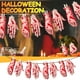 thumbnail image 1 of Xihbxyly Bandera de Halloween con Manos y Pies Ensangrentados, Decoración de Pvc Espeluznante, Se Despliega Hasta 300 Cm, Ambiente de Fiesta Espeluznante, Ideal para Casas Embrujadas, Fiesta Temática, 1 of 7