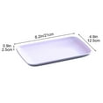 thumbnail image 3 of Square Plastic Serving Plates for Hot Pot, Barbecue, Sausage, and Fruit - 21x12.5x2.5cm Large Capacity Dish Tray, Easy to Clean and Durable, 3 of 6