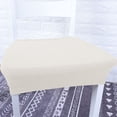 thumbnail image 1 of Funda de asiento, 4 piezas Elástico Jacquard Silla Cojín de asiento Funda de asiento de silla Rendimiento sólido, 1 of 8