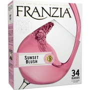 Franzia Sunset Blush House Favorites  Rose Wine, 5 L Bag in Box, 9% ABV