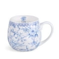 thumbnail image 4 of STP GOODS Blue Flowers Bone China Big Belly Mug in Gift Box 16.23 fl oz (480 ml) Floral Mug Coffee and Tea Mug for Latte Cocoa Chocolate, Blue and White Dinnerware, 4 of 7