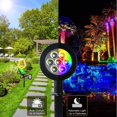 thumbnail image 3 of Focos solares LED, 7 luces LED solares que cambian de color para jardín, luces de seguridad, luces de camino, luces de paisaje para patio, césped, árbol, patio, jardín (paquete de 2), 3 of 5