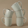 thumbnail image 6 of Famiware Tempus 4-Piece Stoneware Coffee Mug Sets, 14 oz Mugs for Kitchen,Castle Wall, 6 of 6