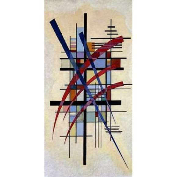 Selected Artworks PDX2WK2631SMALL Zeichen Mit Begleitung Affiche Imprimée par Wassily Kandinsky, 10 x 20 - Petit