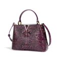 thumbnail image 3 of Bolso de piel de marca de lujo para mujer, bolso de mano de piel de cocodrilo original, nuevo bolso de mano de un solo hombro para mujer, gran oferta, envío gratuito, 3 of 5