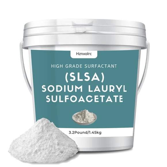 Polvo SLSA de 3.2 libras para hacer bombas de baño Polvo de lauril sulfoacetato de sodio SLSA premium Burbujas increíbles suaves para la piel Adecuado para hacer bombas de baño Trufas de baño y más