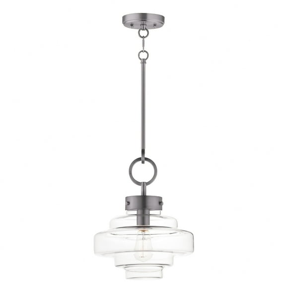 11122CLSN-Maxim Lighting-Harbor - 1 Light Pendant-Satin Nickel Finish    -Traditional Installation