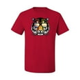 thumbnail image 2 of Funny Neon Summer California Beach Tiger | Mens Animal Lover Graphic T-Shirt, Red, 4XL, 2 of 4