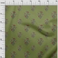 thumbnail image 2 of oneOone Cotton Cambric Fabric Leaves & Floral Block Print Fabric By The Yard 56 Inch Wide, 2 of 4