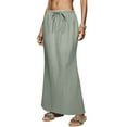 thumbnail image 5 of GEWSEY Womens Maxi Skirt 2025 Casual Flowy Elastic High Waist Long Skirts (Light Green, XL), 5 of 7