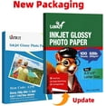 thumbnail image 3 of fafa-Thick Photo Paper 100 Sheets Heavyweight Glossy Cardstock Photo Paper 8.5x11 Inches 69LB 260Gsm for Inkjet Printer, 3 of 4