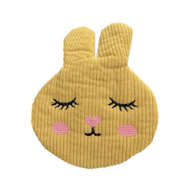 Horquillas para el pelo de conejo bonito, horquillas para el pelo de pana para mujer (amarillo) Likrtyny Para estrenar