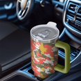 thumbnail image 5 of Camouflage 40oz Tumbler– Stainless Steel Insulated Tumbler with Handle and Straw, Large Capacity Travel Cup for Hot & Cold Drinks, 5 of 6
