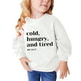 thumbnail image 2 of Elainilye Fashion Toddler Sweatshirt Middle Big Girls Boys Heart Print Long Sleeve Top Sweatshirt Sizes 2-10Y,White, 2 of 5