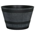 thumbnail image 2 of Mainstays 19in Whiskey Barrel Resin Planter, Grey, 2 of 5