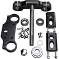 thumbnail image 2 of 45mm/48mm Triple Clamp Bar Riser Mount for 22mm 7/8" Handlebar Front Fork Motorcycle 110cc 125cc 150cc Dirt Pit Bikes (Black), 2 of 6