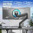 thumbnail image 2 of ONKRON Heavy Duty Monitor Arm for 17”-57” Screen, Monitor Desk Mount up to 59.4 lbs max VESA 200x200, 2 of 7