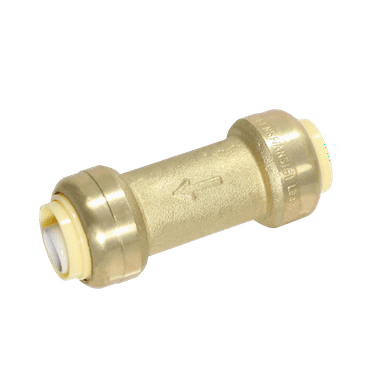1 Pcs XFITTING Push Fit 1/2 Inch x 1/2 Inch Push Fit Check Valve, 28-4-3=1XX