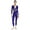 Royal Blue, variant on TiaoBug Women Metallic Shiny Gymnastics Leotard Long Sleeve Figure Ice Skating Acrobatics Jumpsuit Royal Blue L