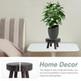thumbnail image 5 of Eease Wooden Stool Display Stand for Plants - Decorative Round Wood Pedestal Pot Riser, 5 of 6