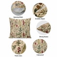 thumbnail image 5 of Pillow Covers 16x16 Inch, Rustic Botanical Linen Pillowcase with Invisible Zipper, Vintage Floral Wildflower Decorative Throw Pillow Covers Cushion Case for Couch Sofa Bed Living Room, 5 of 9
