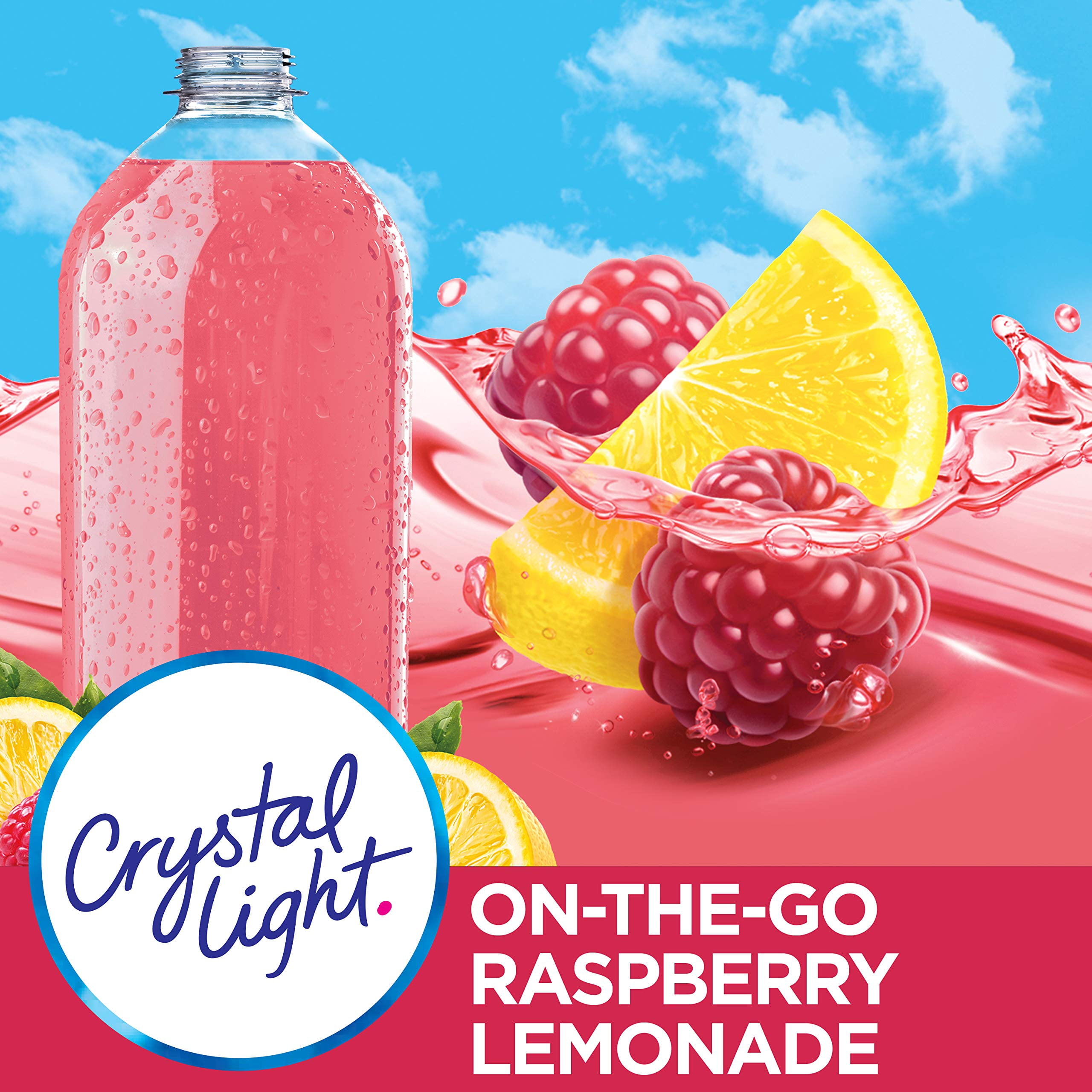 Crystal Light Raspberry Lemonade Drink Mix, 0.8 Ounce (Pack Of 6)