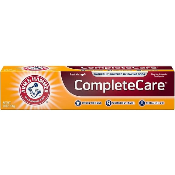 Arm & Hammer Complete Care Flouride Anticavity Toothpaste Fresh Mint, 6 oz