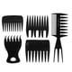 thumbnail image 1 of Peine de peinado, 5 piezas Peine de pelo de aceite retro para hombres Peine de pelo portátil Diseño revolucionario, 1 of 8