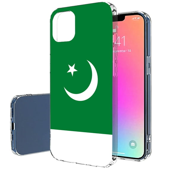 TalkingCase Slim Phone Case Compatible for Apple iPhone 14 Pro Max, Flag Pakistan Print, Lightweight, Flexible, Soft, Printed in USA
