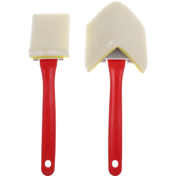 Masteelf 2pcs Edge Painting Tool for Walls and Ceilings Triangle Brush for Trim Corner Wall Painter Brush for Home Improvement Paint Supplies
