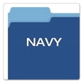 thumbnail image 5 of "Colored File Folders, 1/3-Cut Tabs, Letter Size, Navy Blue/light Blue, 100/box | Bundle of 5 Boxes", 5 of 7
