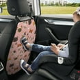 thumbnail image 5 of Pink Cute Cartoon Cat Heart BackSeat Car Organiser, Waterproof Scratchproof Car Seat Protector with Pocket for Kids Dogs Pets, Kick Mat Back Seat Protector, 2 Pack Back Seat Cover, 5 of 5