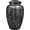 Charcoal, variant on Handcrafted Aluminum Urn - Decorative Memorial Holder for Ashes and Remembrance (Grass Green & Royal Gold)