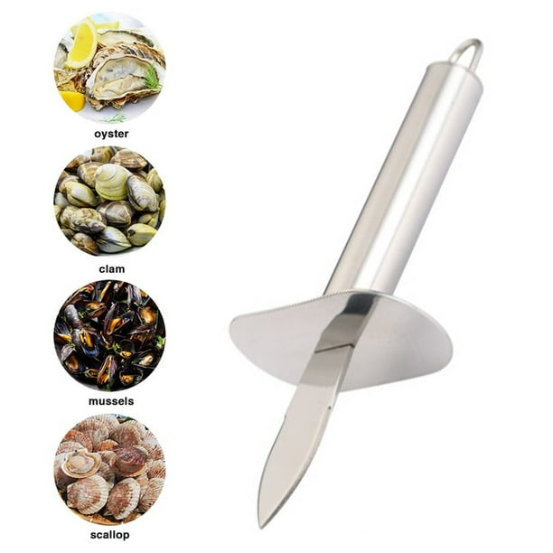 Couteau à huîtres en acier inoxydable, outil de fruits de mer de cuisine,  coquille de pétoncle, coupe-écaillage, ouvre-fruits de mer, nouveau, 1 pièce