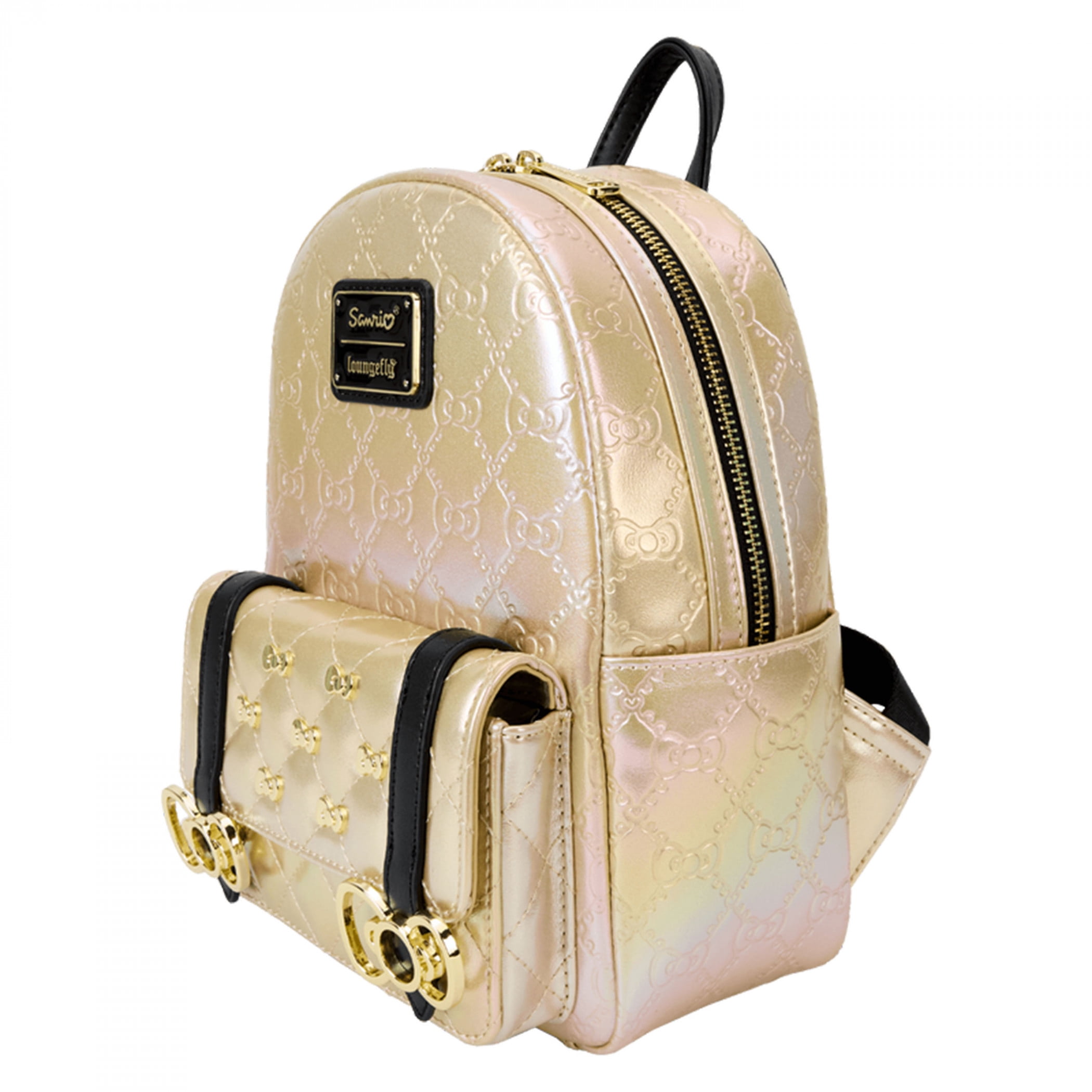 Hello Kitty 50th Anniversary Metallic Gold Mini-Backpack Loungefly