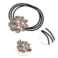 thumbnail image 3 of Unique Bargains 1 Pc Flower Rhinestone Hair Elastic Band for Home Gray, 3 of 5