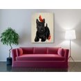thumbnail image 3 of Epic Graffiti 'Scottie Dog and Red Birds' by Fab Funky, Canvas Wall Art, 40"x54", 3 of 3