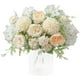 thumbnail image 1 of Flores artificiales, decoración de flores lógicas, peonía artificial, decoración de hortensias de seda falsa, claveles de plástico, arreglos florales, ramo de boda, flores de seda WD.WDQZL Hogar, 1 of 6